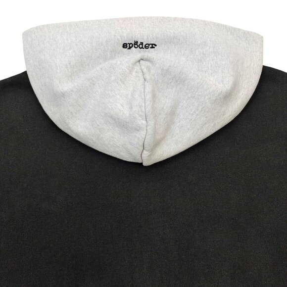 Sp5der Triple 5 Stitch Full Zip Hoodie Sweatshirt Black | Spider Worldwide - Picture 7 of 7